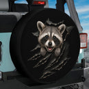Peeking Raccoon Car Spare Tire Cover