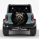 Peeking Raccoon Car Spare Tire Cover