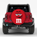 Cute Red Chocolate Candy Jeep Car Spare Tire Cover