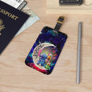 Cute Stitch Frog Icecream Love You To The Moon Galaxy Luggage Tag