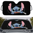 Cute Stitch Zip Custom Car Windshield Sunshades