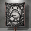 Cute Totoro Studio Woven Throw Blanket