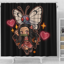 Cute Chibi Kamado Nezuko Demon Slayer Shower Curtain