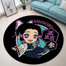 Cute Chibi Shinobu Demon Slayer Round Rug