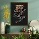 3d Leopard Hanging - Living Room - Canvas Wall Art - Print - Wall Decor