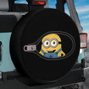 Cute Minion Unzipped Jeep Car Spare Tire Cover