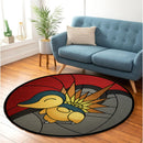 Cyndaquil Pokemon Ball Round Rug