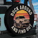 Duck Around And Find Out Jeep Car Spare Tire Cover