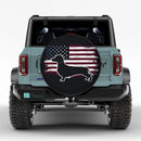 Dachshund US Flag Jeep Car Spare Tire Cover