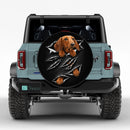 Dachshund Dog Tearing Car Spare Tire Cover