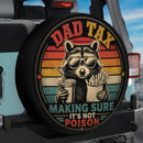 Raccoon Dad Tax Vintage Car Spare Tire Cover