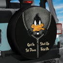 Daffy Duck Looney Tunes Zip Get In Shit Down Shut Up Hold On Car Spare Tire Cover