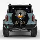 Daffy Duck Looney Tunes Zip Get In Shit Down Shut Up Hold On Car Spare Tire Cover