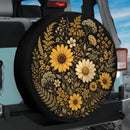 Daisy Floral Car Spare Tire Cover