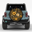 Daisy Floral Car Spare Tire Cover
