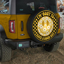 Daisy Happy Face Yellow Car Spare Tire Cover