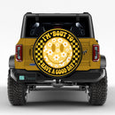 Daisy Happy Face Yellow Car Spare Tire Cover