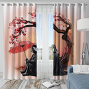Darth Vader Cherry Blossom Japan Window Curtain