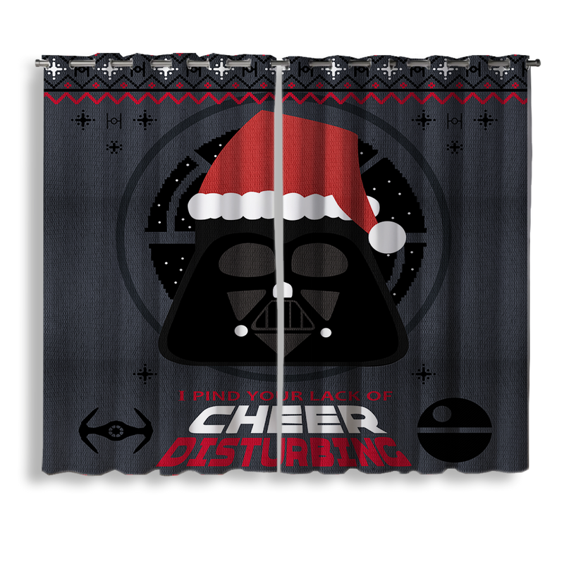 Darth Vader Christmas Window Curtain