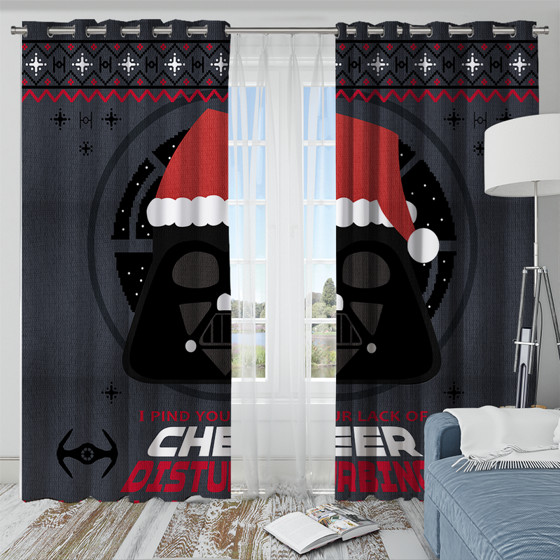 Darth Vader Christmas Window Curtain