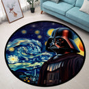 Darth Vader Starry Night Round Rug