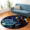 Darth Vader Starry Night Round Rug