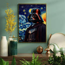 Darth Vader Star Starry Night - Living Room - Canvas Wall Art - Print - Wall Decor