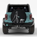 Darth Vader Walking An AT-AT Walker Car Spare Tire Cover