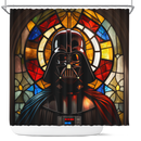 Darth Vader Star War Stained Glass Shower Curtain