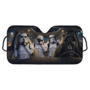 Funny Darth Vader And Starship Troopers Driving Custom Car Windshield Sunshades