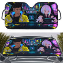 David Martinez x Lucy Kushinada Cyberpunk Edgerunners Custom Car Windshield Sunshades