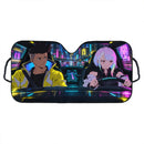 David Martinez x Lucy Kushinada Cyberpunk Edgerunners Custom Car Windshield Sunshades