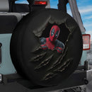 Deadpool Tearing Car Spare Tire Cover