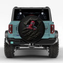 Deadpool Tearing Car Spare Tire Cover