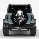 Darth Vader Hide Unzipped Jeep Car Spare Tire Cover