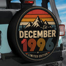Retro December 1996 Jeep Car Spare Tire Cover