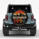 Retro December 1996 Jeep Car Spare Tire Cover
