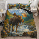 Majestic Moose Mountain Bedding Set