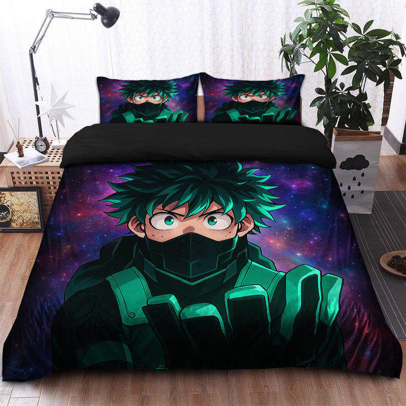 Deku From My Hero Academia Galaxy Bedding Set