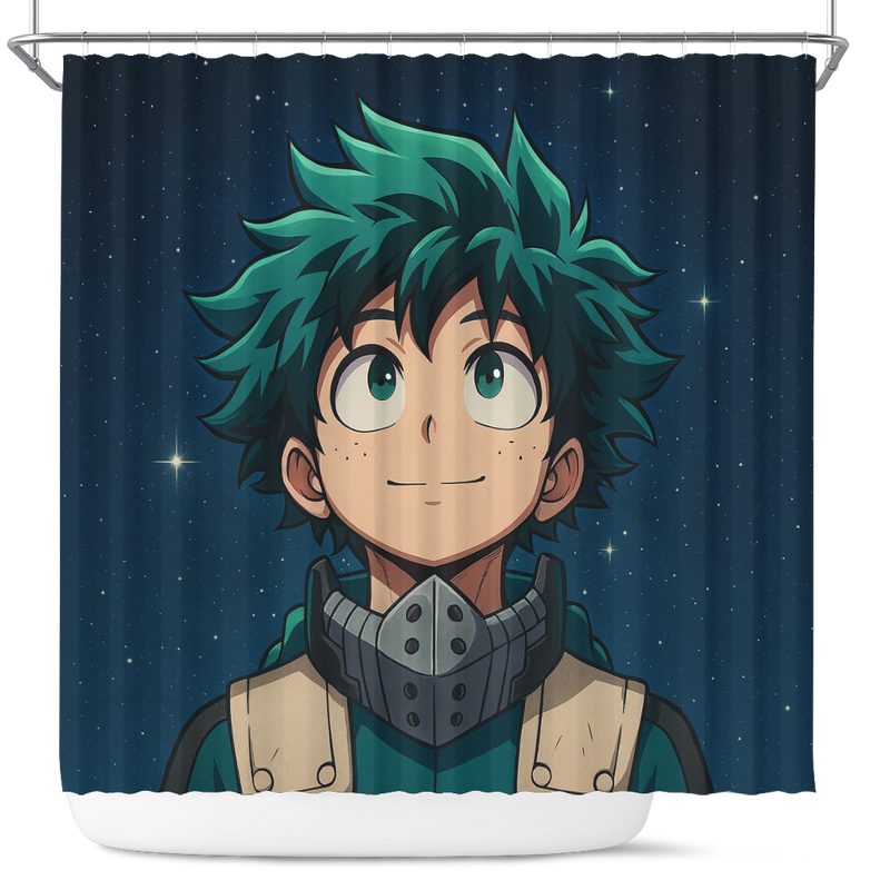 Deku My Hero Academia Anime Shower Curtain
