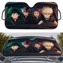 Deku Todoroki Uraraka Bakugo My Hero Academia Car Auto Sunshades