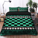 Demon Slayer Tanjro Christmas Pattern Bedding Set