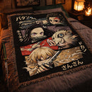 Demon Slayer Anime Woven Throw Blanket