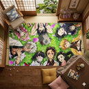 Demon Slayer Characters Rectangular Area Rug