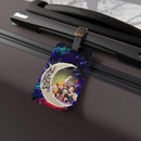 Demond Slayer Team Love You To The Moon Galaxy Luggage Tag
