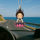 Demon Slayer Kocho Shinobu Cute Car Ornament Custom Car Accessories Decoration