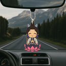 Demon Slayer Kocho Shinobu Cute Car Ornament Custom Car Accessories Decoration
