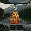 Demon Slayer Rengoku Kyojuro Demon Slayer Meditating Anime Custom Car Ornament Car Accessories Decoration