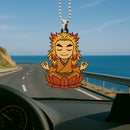 Demon Slayer Rengoku Kyojuro Demon Slayer Meditating Anime Custom Car Ornament Car Accessories Decoration