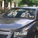 Denji And Zere Anime Chainsaw Man Custom Car Windshield Sunshades